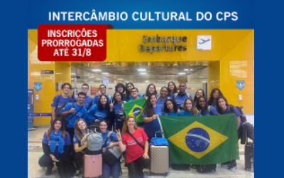 INTERCÂMBIO CULTURAL DO CPS – INSCRIÇÕES PRORROGADAS