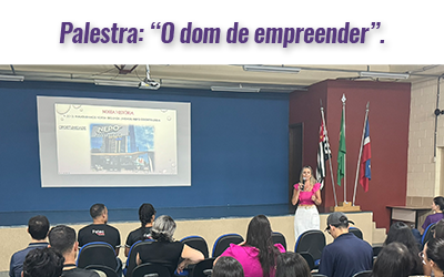 PALESTRA “O dom de empreender”.