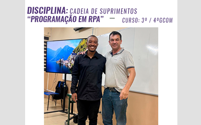 PARTICIPAÇÃO – CURSO DE GCOM – DISCIPLINA CADEIA DE SUPRIMENTOS